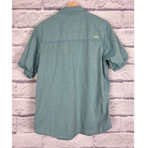 MOUNTAIN KHAKIS Mens M Blue Relaxed Fit El Camino Pearl Snap Western Rodeo Shirt - Picture 3 of 9